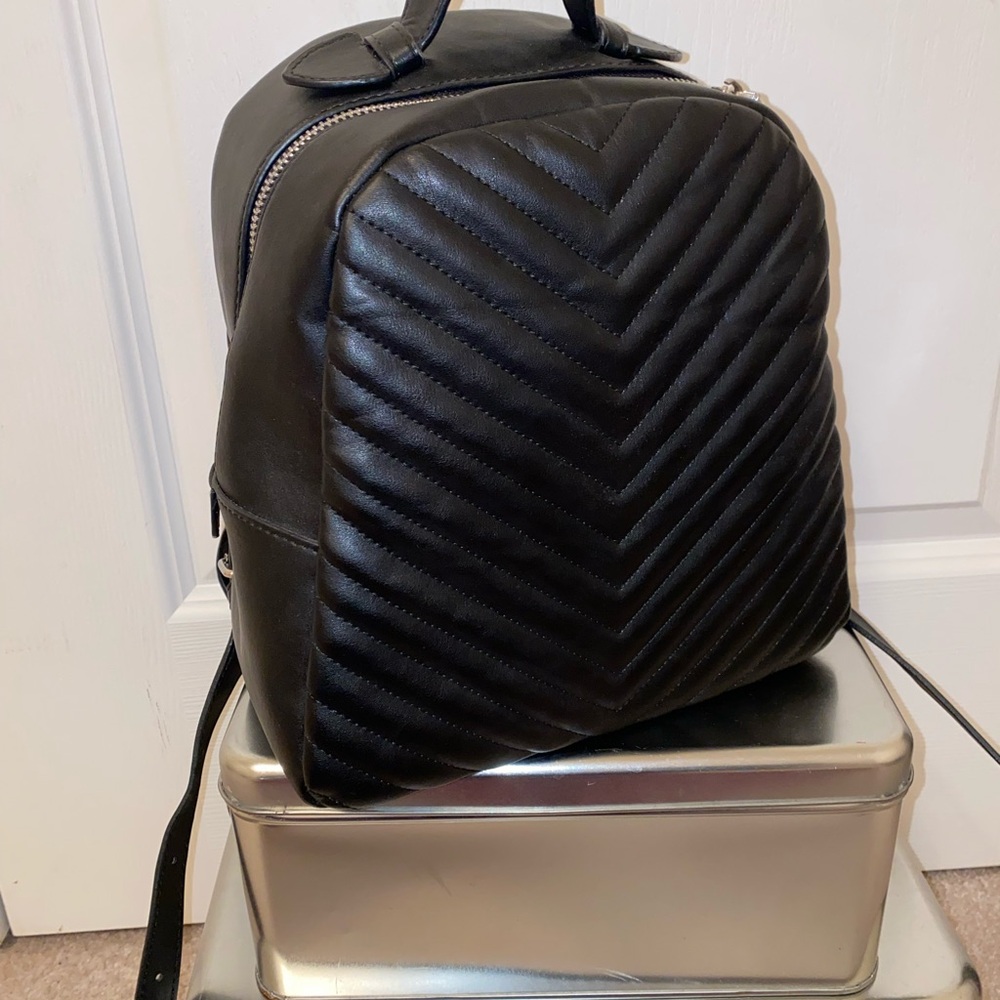 Steve Madden Black Quilted Women's Backpack